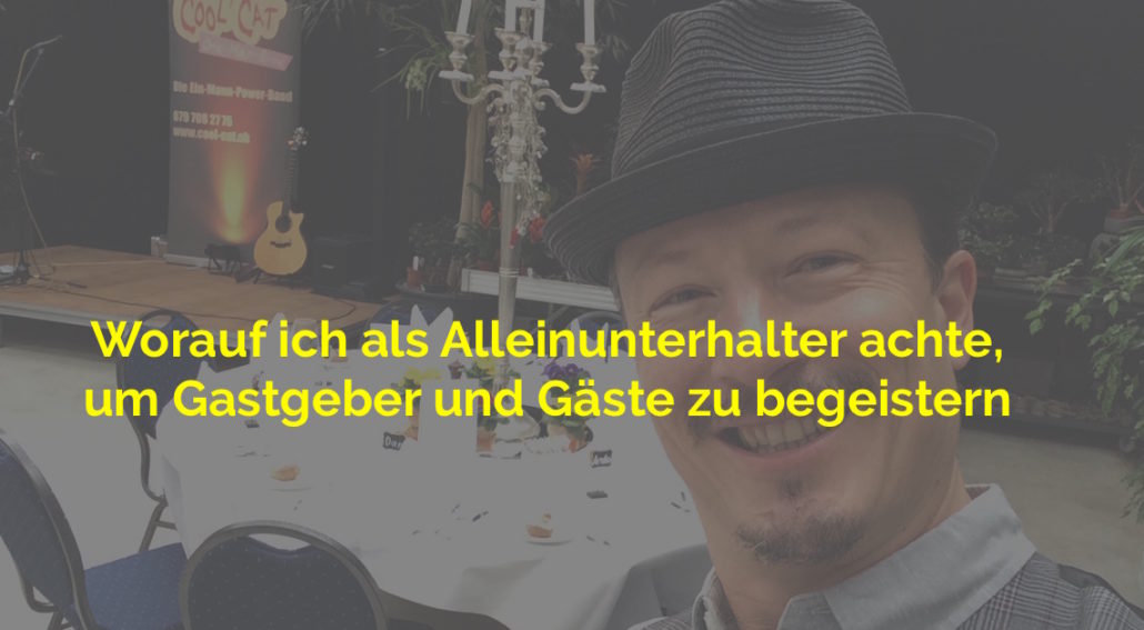 Alleinunterhalter CoolCat Alleinunterhalter CoolCat für Geburtstag Hochzeit Firmenevent